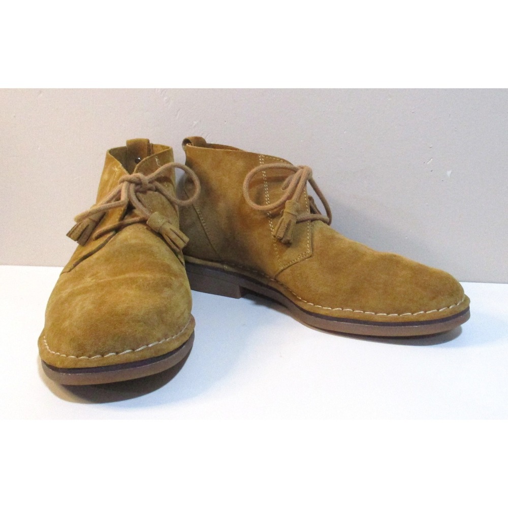 Hush Puppies Tan Suede Tassel Chukka Desert Boots HW05490-221 Mens 9.5